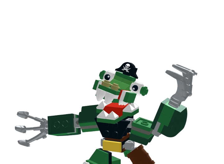 Fanmade Mixels Series Pyyratz Cousins Krokodowa From Bricklink