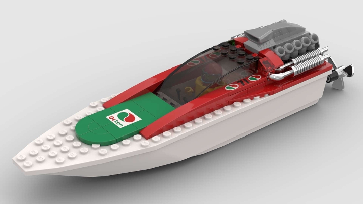 Green Red Octan Boat From Bricklink Studio Bricklink