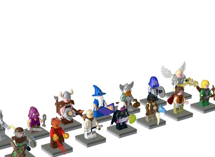 Lego Dnd Classes Moc From Bricklink Studio Bricklink