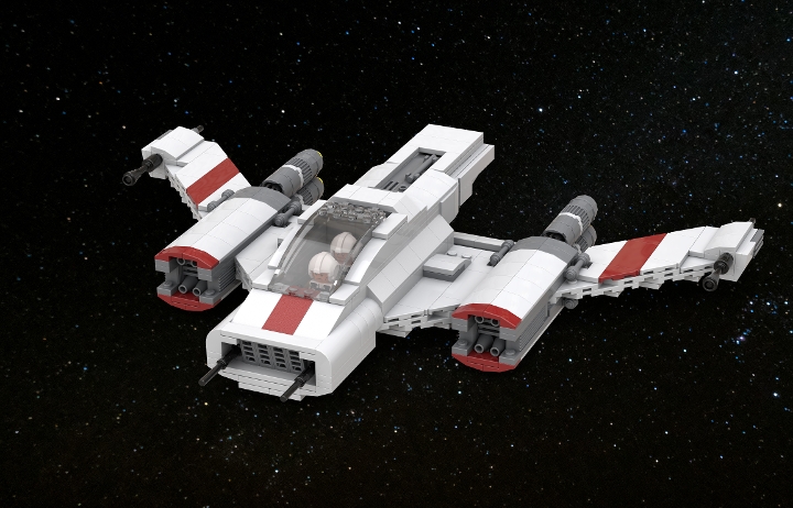 Modified Tri Wing S 91x Pegasus Starfighter From BrickLink Studio