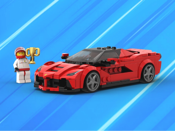 Ferrari Laferrari Speed Champions Studs Wide From Bricklink Studio