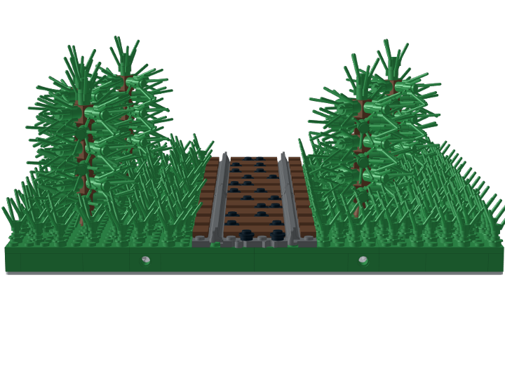 Modular Forest Train Tracks From Bricklink Studio Bricklink