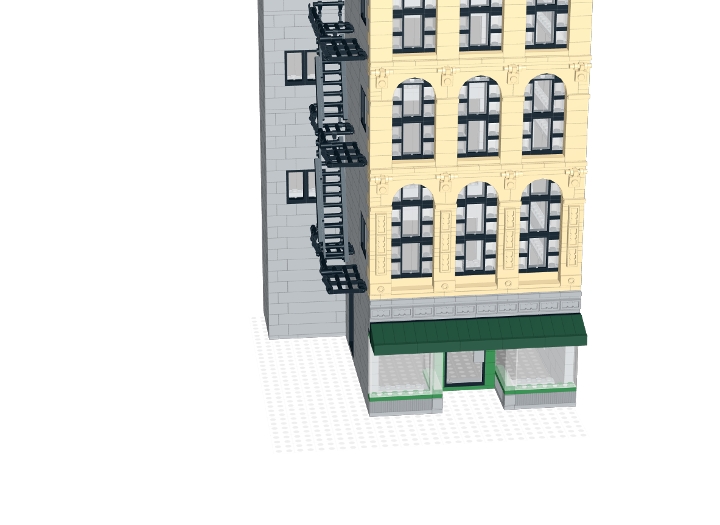 NYC apartment building from BrickLink Studio [BrickLink]