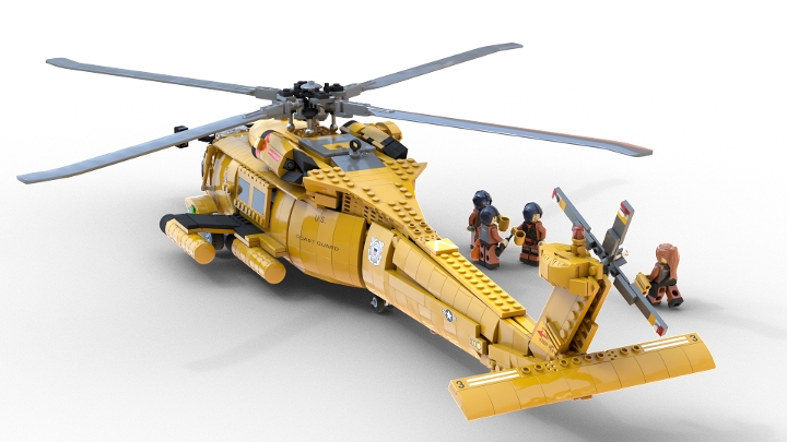 MH 60 Jayhawk yellow From BrickLink Studio BrickLink 