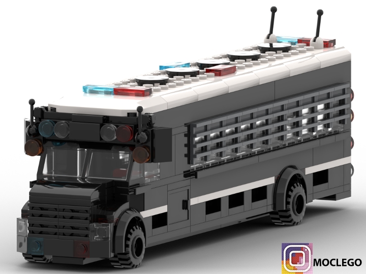 lego prison bus