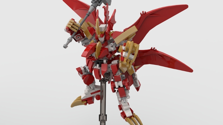 Red Dragon Knight from BrickLink Studio [BrickLink]