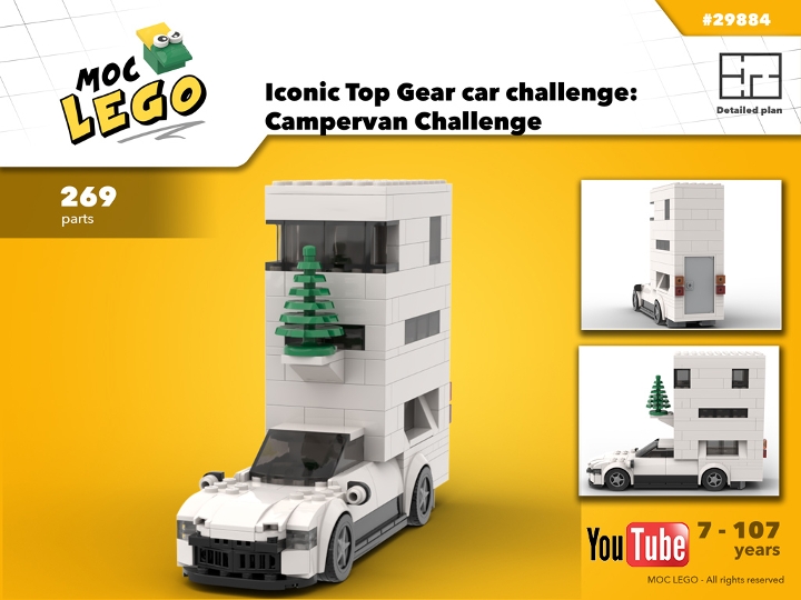 realistisk At forurene Vild Iconic Top Gear car challenge: Campervan Challenge from BrickLink Studio