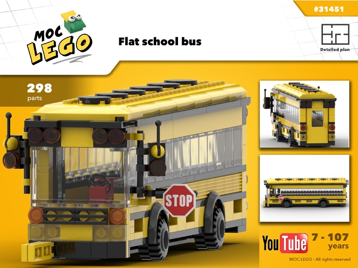 Lego® Custom Instructions School Bus Lego Instructions Mocsmarket 14C