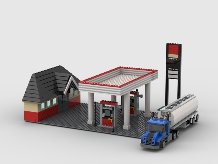 Convenience Store/Gas Station from BrickLink Studio [BrickLink]