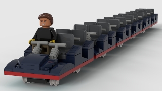 roller coaster train from BrickLink Studio BrickLink