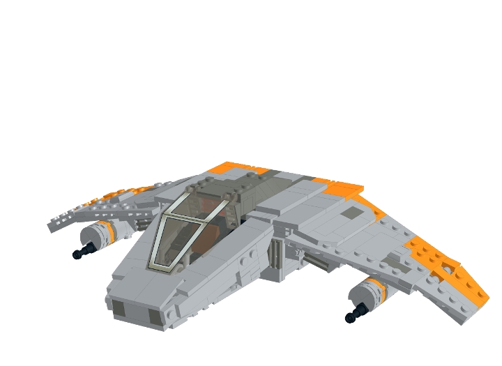 VWing Airspeeder V2 from BrickLink Studio [BrickLink]