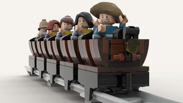 lego roller coaster train