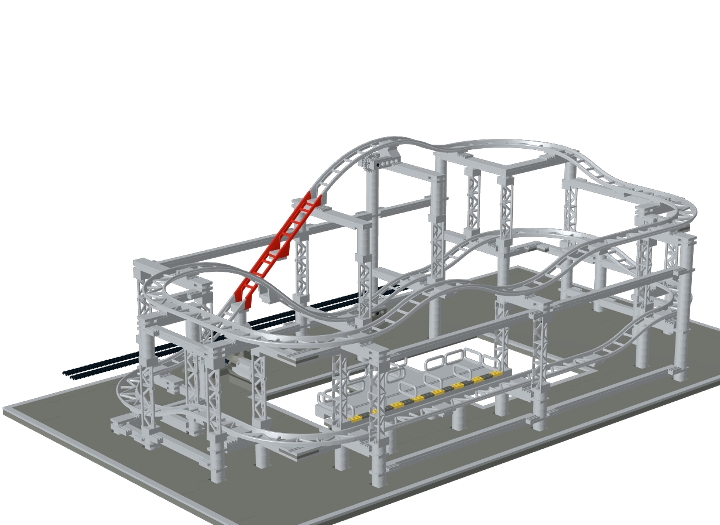 Generic Rollercoaster Track from BrickLink Studio BrickLink