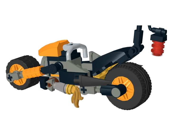 Ninja - Black Ninja Bike from BrickLink Studio [BrickLink]