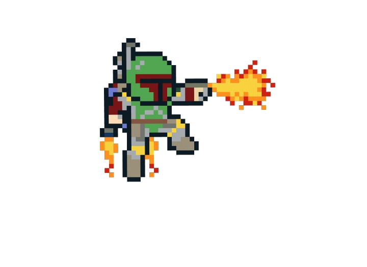 8bit boba fett from BrickLink Studio [BrickLink]