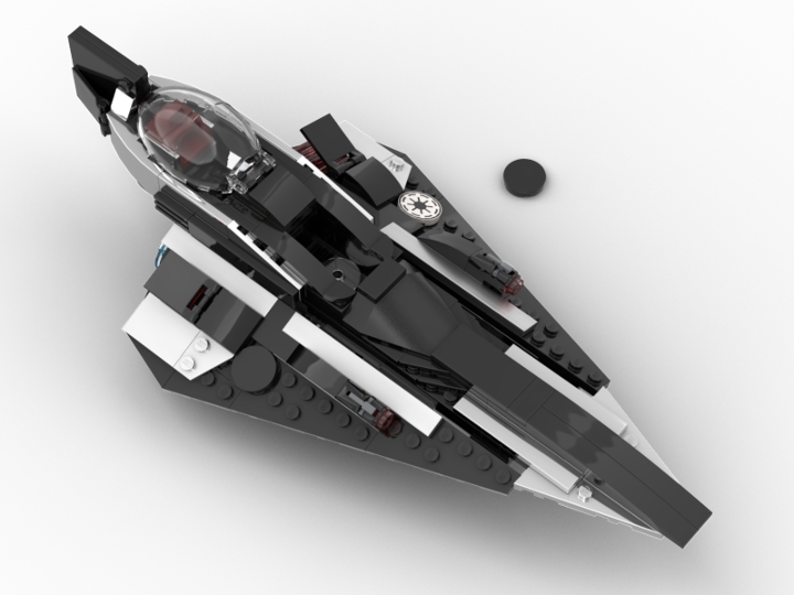Mace Windus' Starfighter moc from BrickLink Studio [BrickLink]
