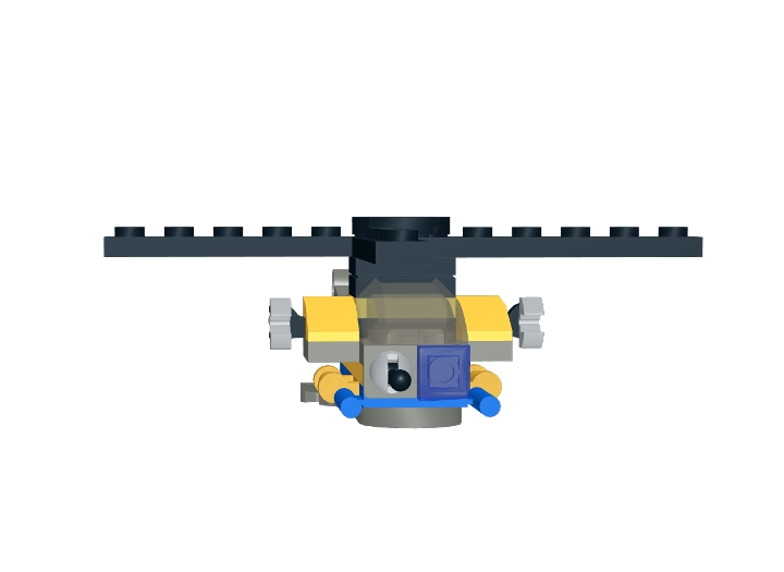 Mini Attack Helicopter from BrickLink Studio [BrickLink]