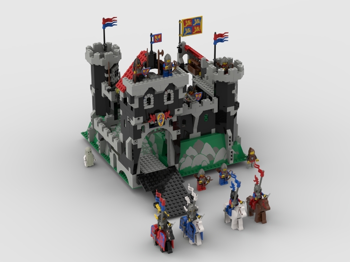 dæk halvleder robot LEGO 6086-1 Black Knight's Castle from BrickLink Studio