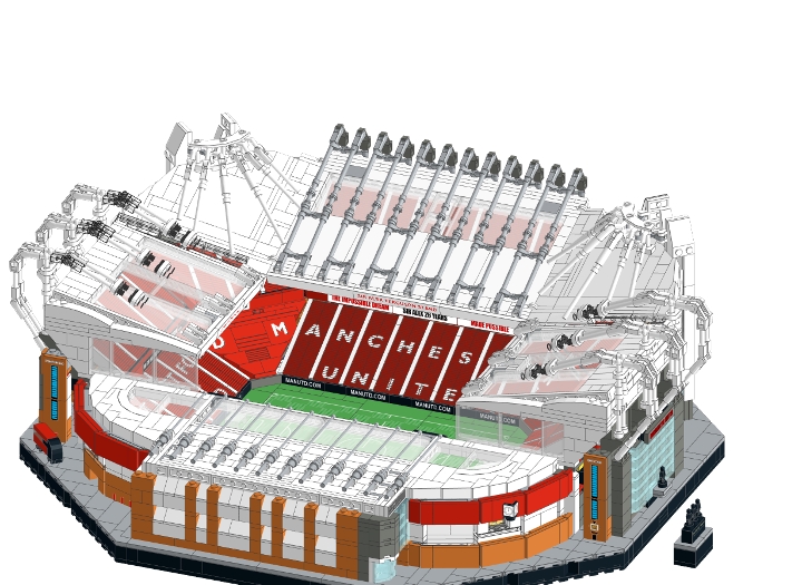 Old Trafford from BrickLink Studio [BrickLink]