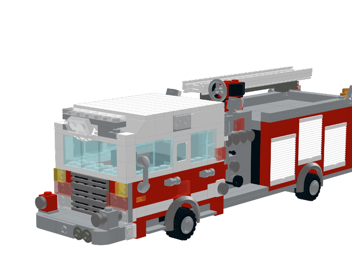 Spartan Fire Truck from BrickLink Studio [BrickLink]