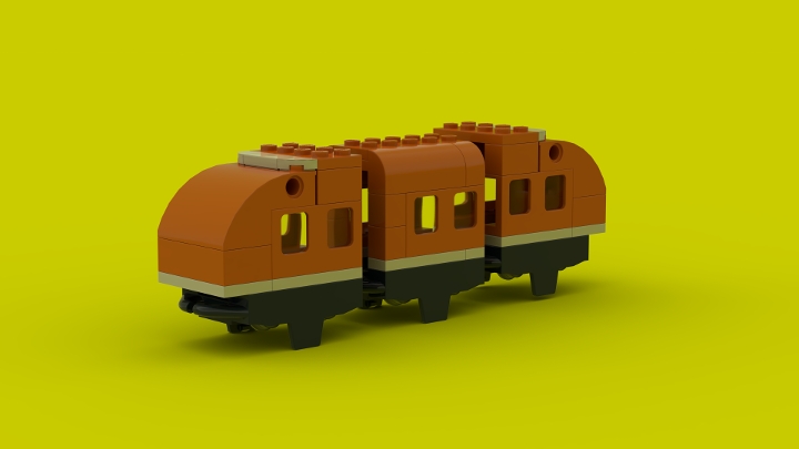 lego roller coaster train cars from BrickLink Studio BrickLink