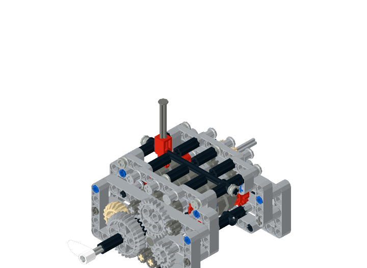 Gear Box Test 6+R+N (Don't Work) from BrickLink Studio [BrickLink]