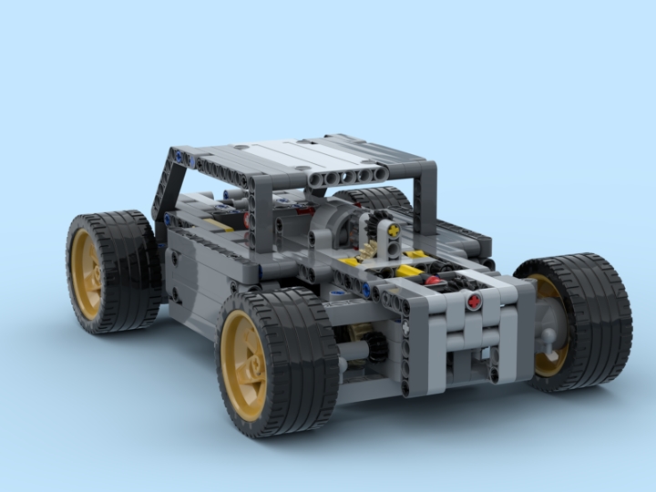 RC-Musclecar 4WD for BuWizz from BrickLink Studio [BrickLink]