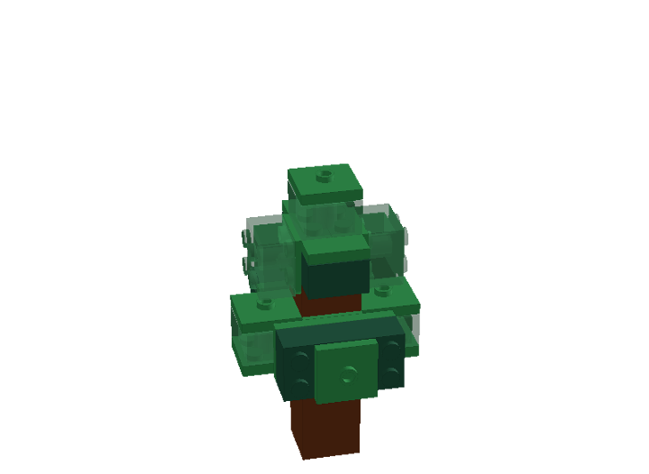 Minecraft Spruce Tree From Bricklink Studio