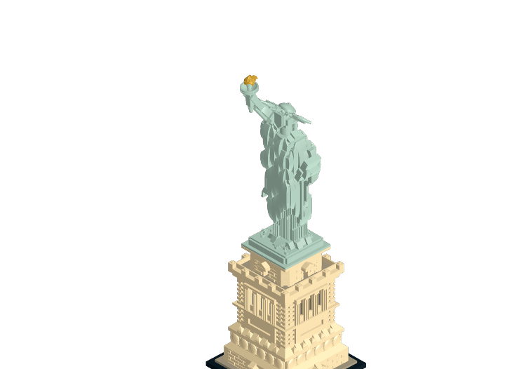 21042 Statue of Liberty from BrickLink Studio