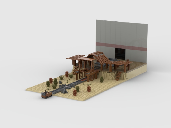 Payload Gold Rush TF2 custom map from BrickLink Studio [BrickLink]