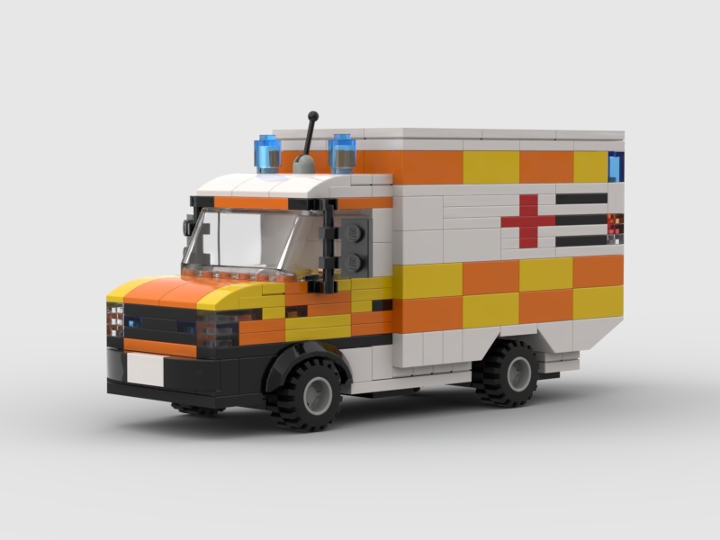 Rettungswagen RTW from BrickLink Studio [BrickLink]