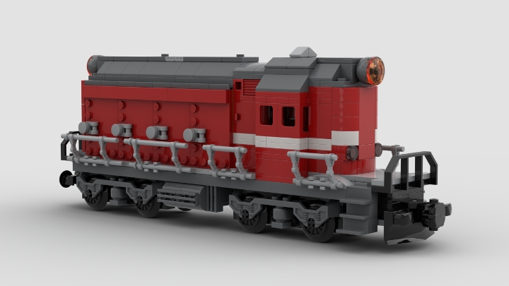 Soviet TEM2 Locomotive from BrickLink Studio [BrickLink]