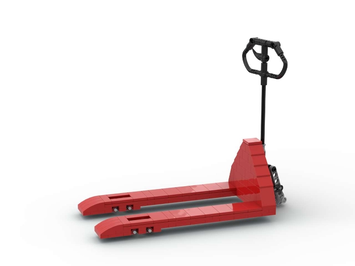 hydraulic fork lift from BrickLink Studio [BrickLink]