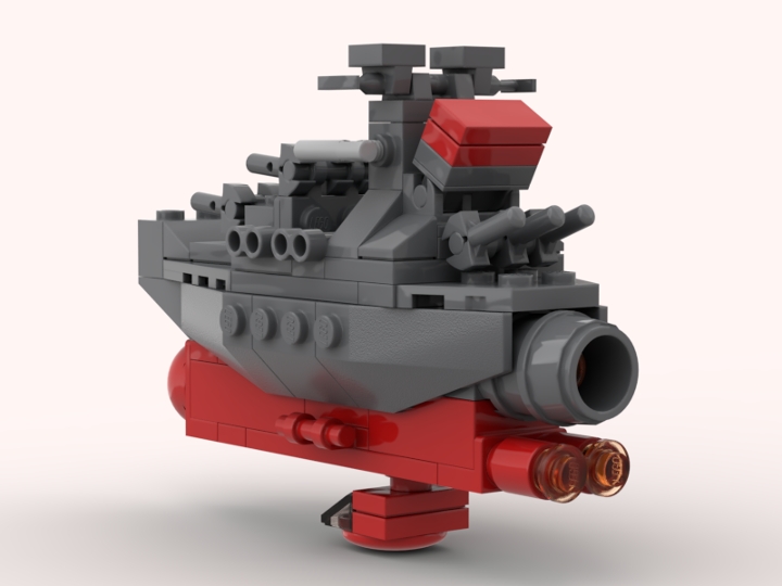 Space battleship Yamato microfighter from BrickLink Studio BrickLink