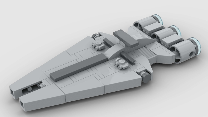 Arquitens-class light cruiser from BrickLink Studio [BrickLink]