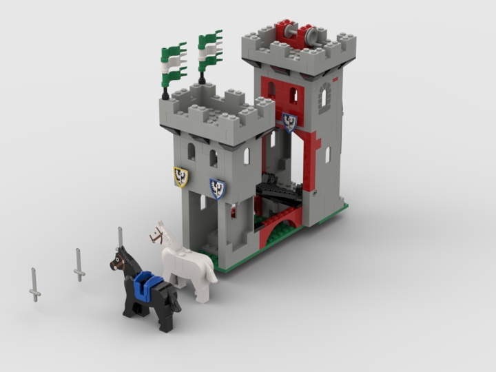 donor Skinnende Breddegrad 6073-1 Knight's Castle Alternate Build from BrickLink Studio