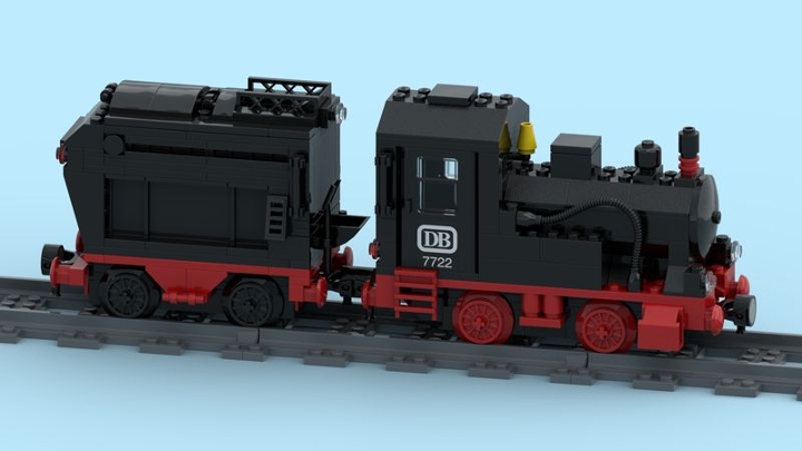 7722 NG - Powered Up tender & freewheel locomotive mod from BrickLink ...