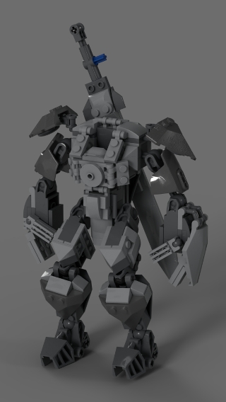 Knight Mech Frame from BrickLink Studio [BrickLink]