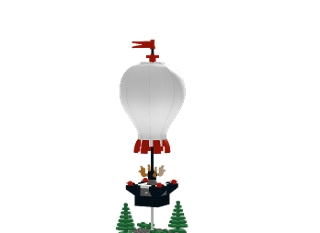 Hot Air Balloon from BrickLink Studio BrickLink