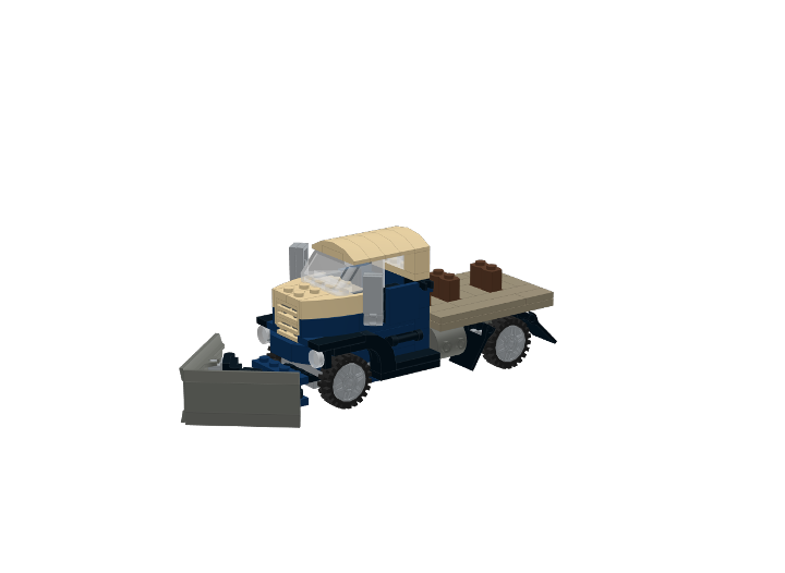 lego winter village cottage snow plough truck from BrickLink Studio ...