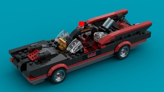 Batmobile 21 from BrickLink Studio LEGO MOC BATMAN