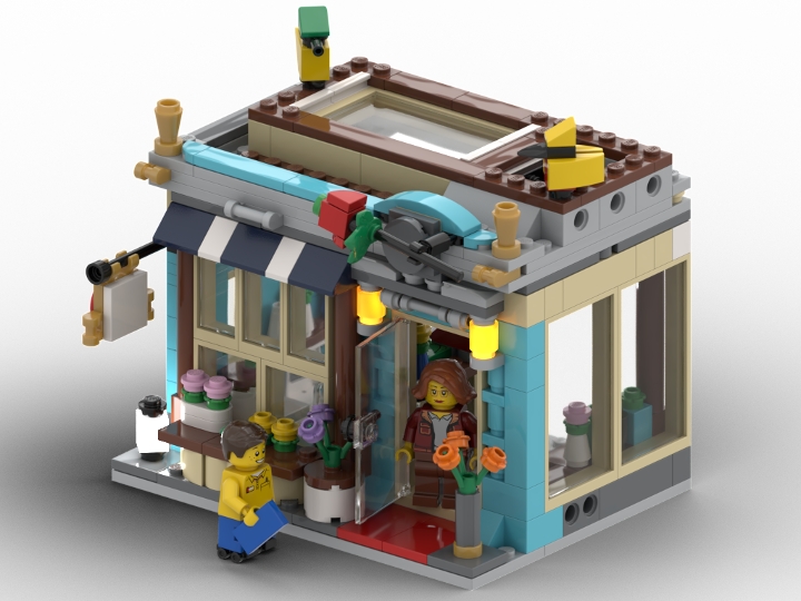 31105 Flower Shop from BrickLink Studio [BrickLink]