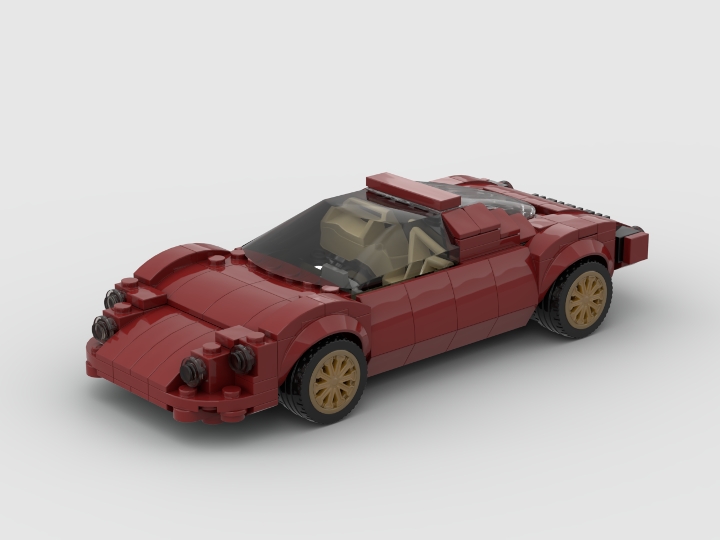 Alfa Romeo 33 Stradale Dark Red from BrickLink Studio [BrickLink]