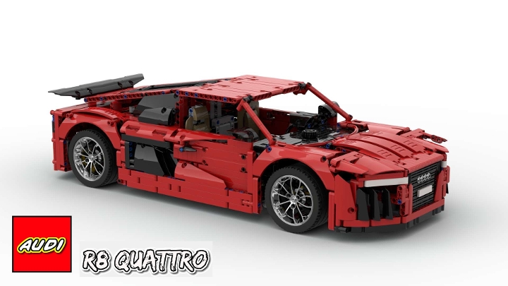 Audi R8 Quattro from BrickLink Studio [BrickLink]