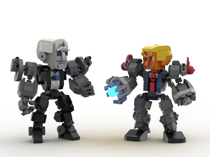 Cyborg Trump vs Mecha Biden from BrickLink Studio [BrickLink]