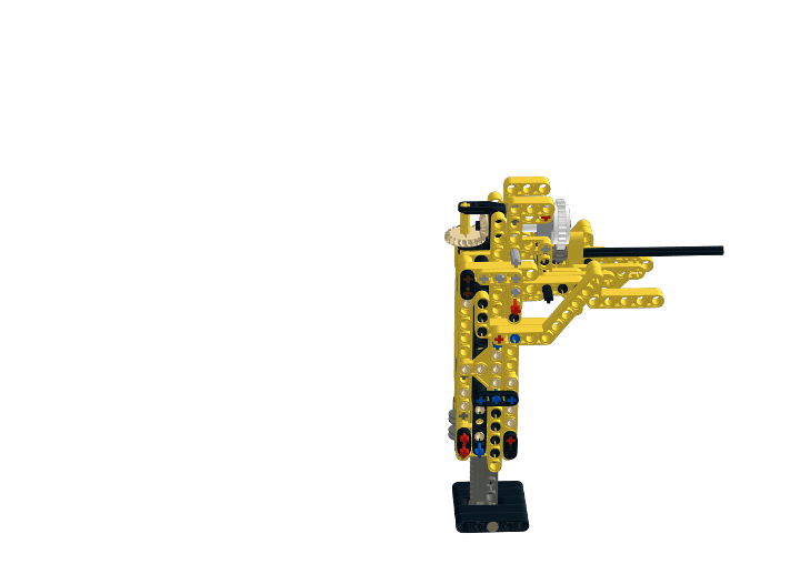 Lift to crane vehicle supportarm from BrickLink Studio [BrickLink]