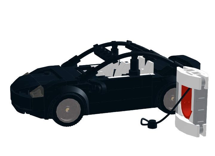 TeslaModel3 from BrickLink Studio [BrickLink]