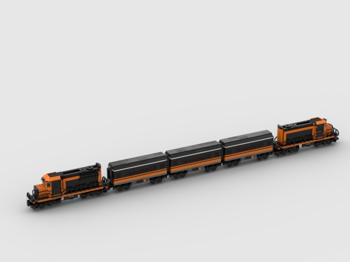 CIE Livery Passenger Train from BrickLink Studio