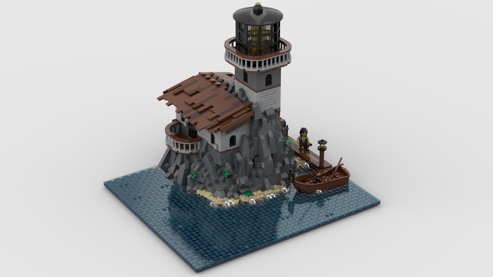 Retired Pirate in Lonely Lighthouse from BrickLink Studio [BrickLink]