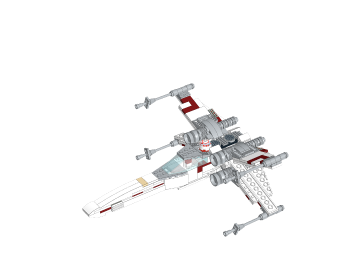 Medium size X-WING from BrickLink Studio [BrickLink]